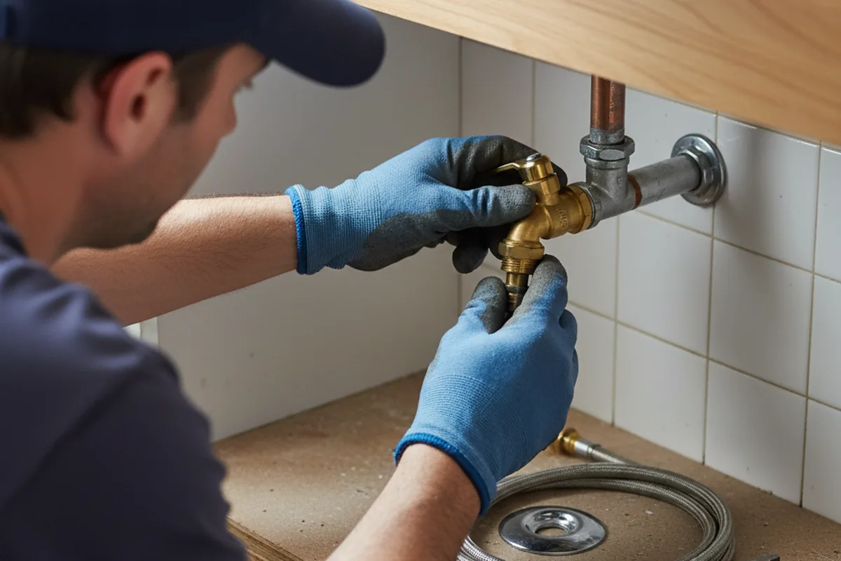 Shutoff valve and fitting work during Faucet and Fixture Repair in Bayonne